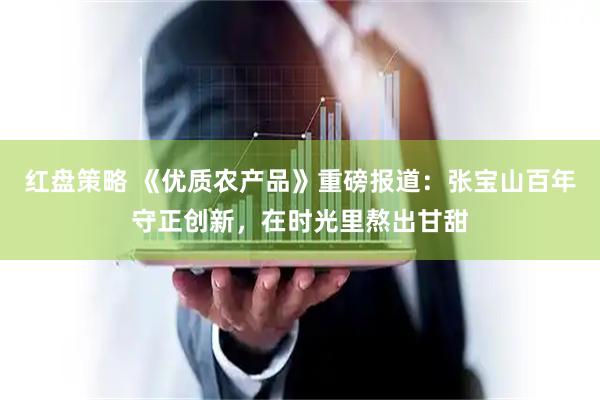 红盘策略 《优质农产品》重磅报道：张宝山百年守正创新，在时光里熬出甘甜